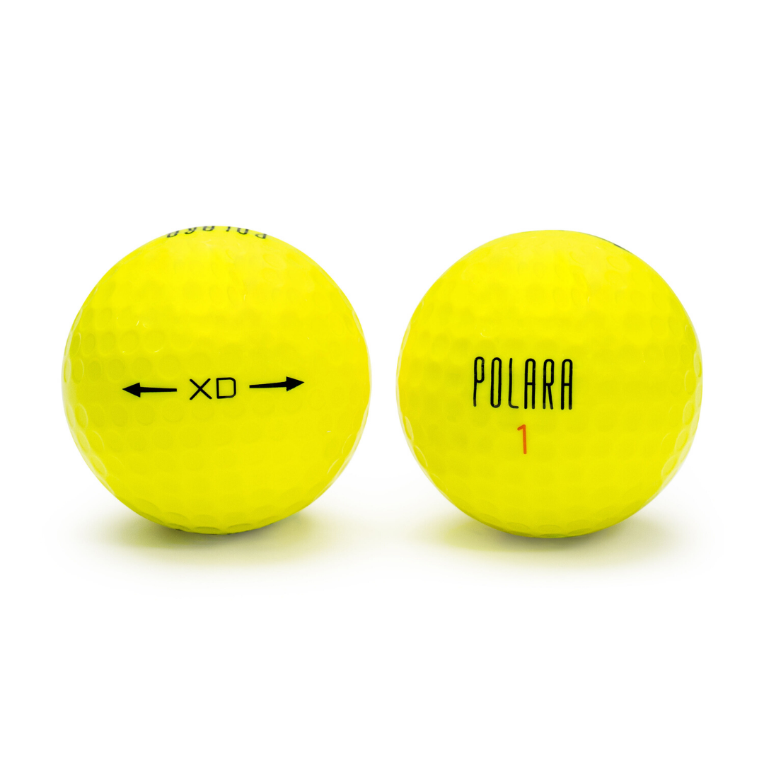 Yellow XD Extra Distance - One Dozen Golf Balls - Polara Golf