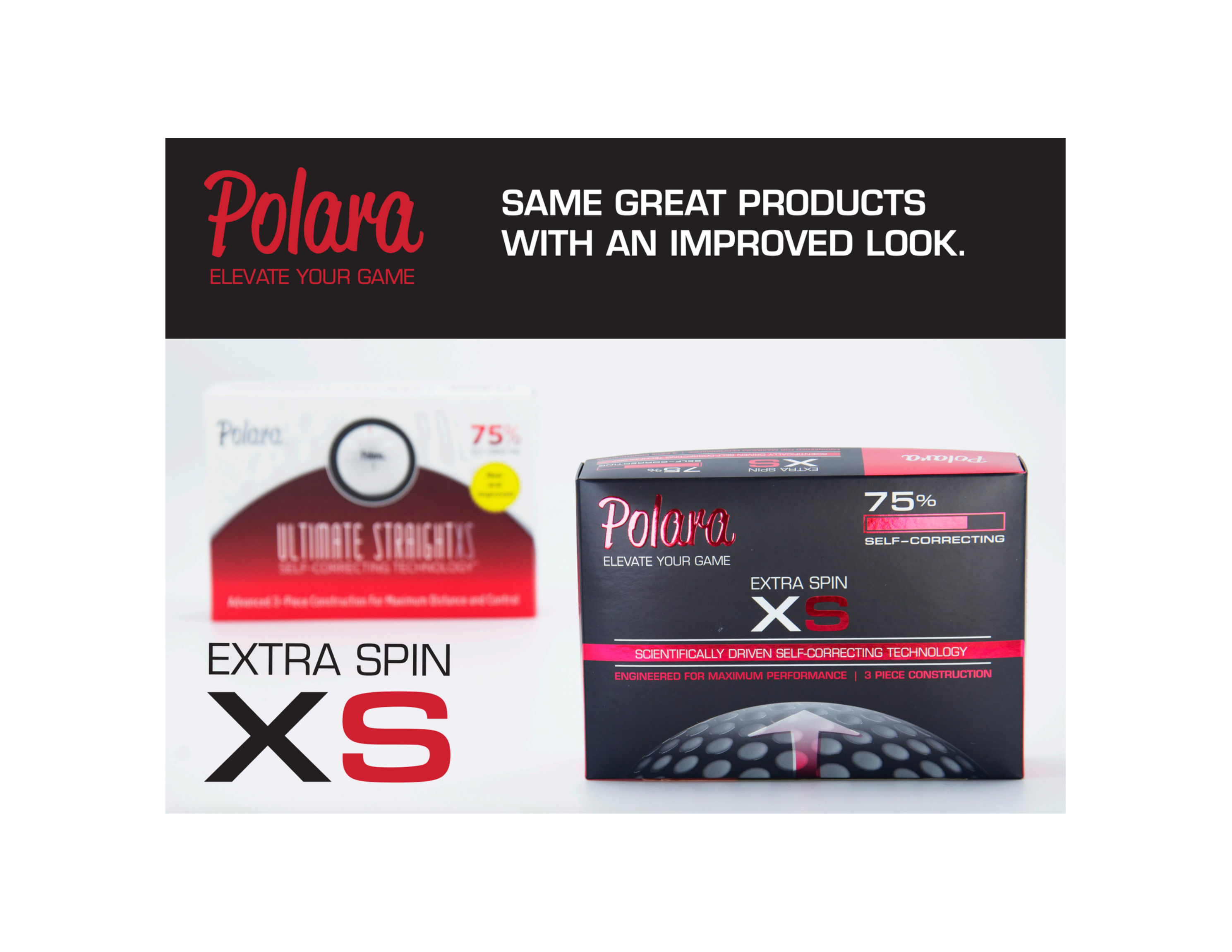 ULTIMATE STRAIGHT EXTRA SPIN XS - ONE DOZEN GOLF BALLS